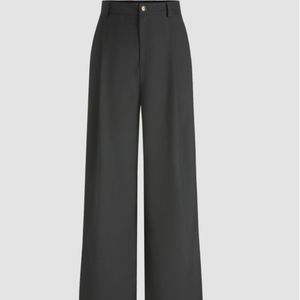 CIDER Black Straight Leg Trousers